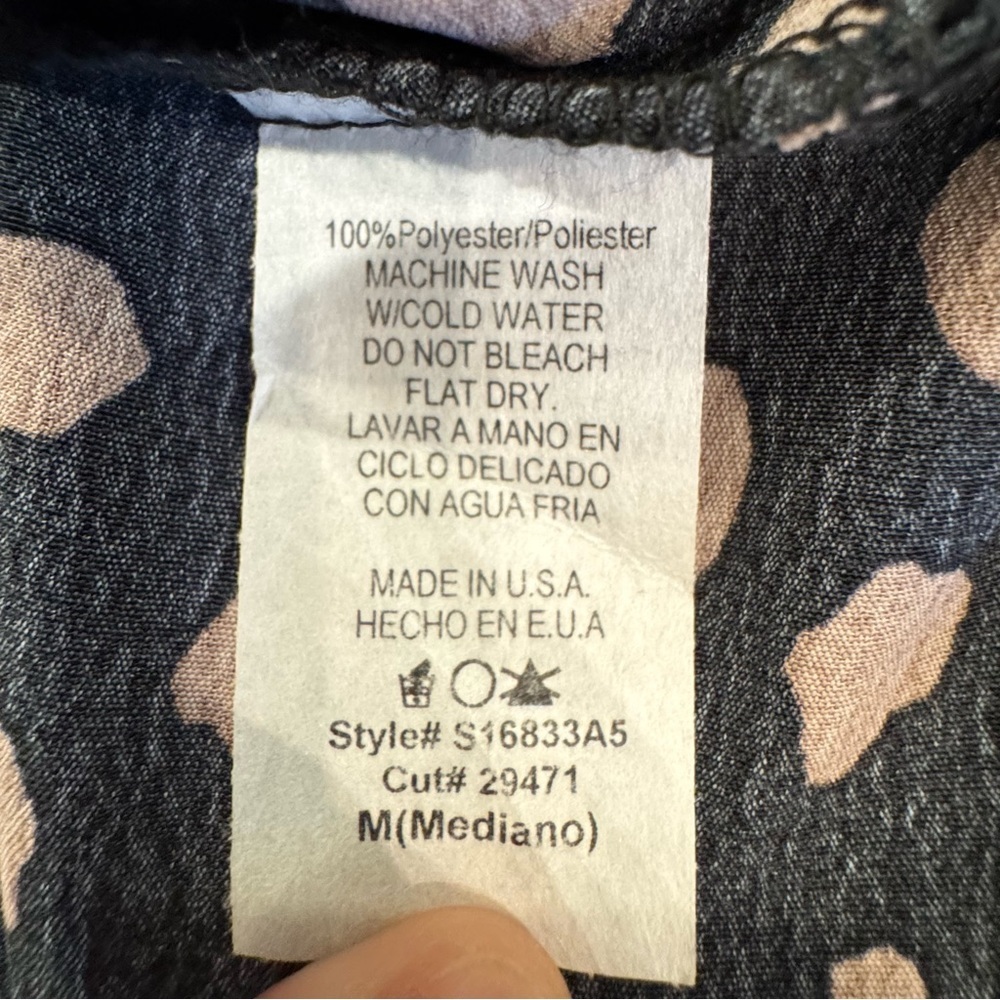Black and Tan Polka Dot Midi Skirt - Picture 7 of 7